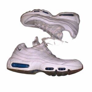 Nike Air Max 95 White Glacier Blue Y2K Retro Athletic Leather Sneakers size 9